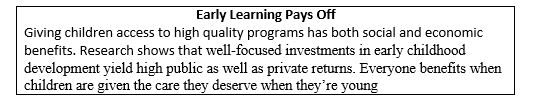 Early Learning