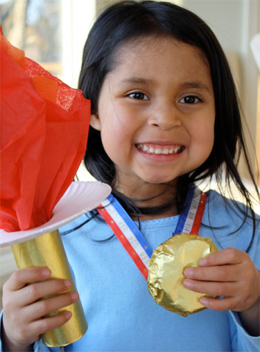 GoldMedalCookieandOlympicTorchBella